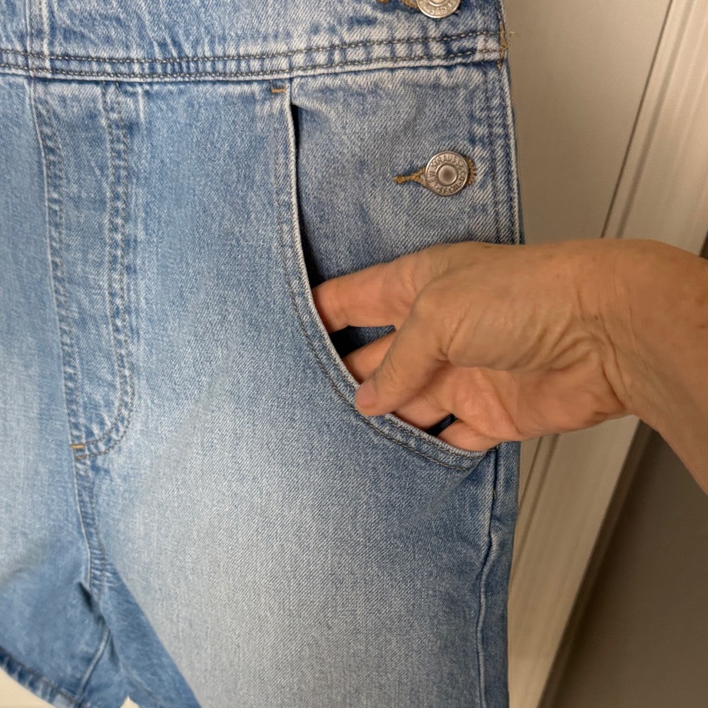 Levi's Light Blue Denim Overalls - Picture 4 of 7